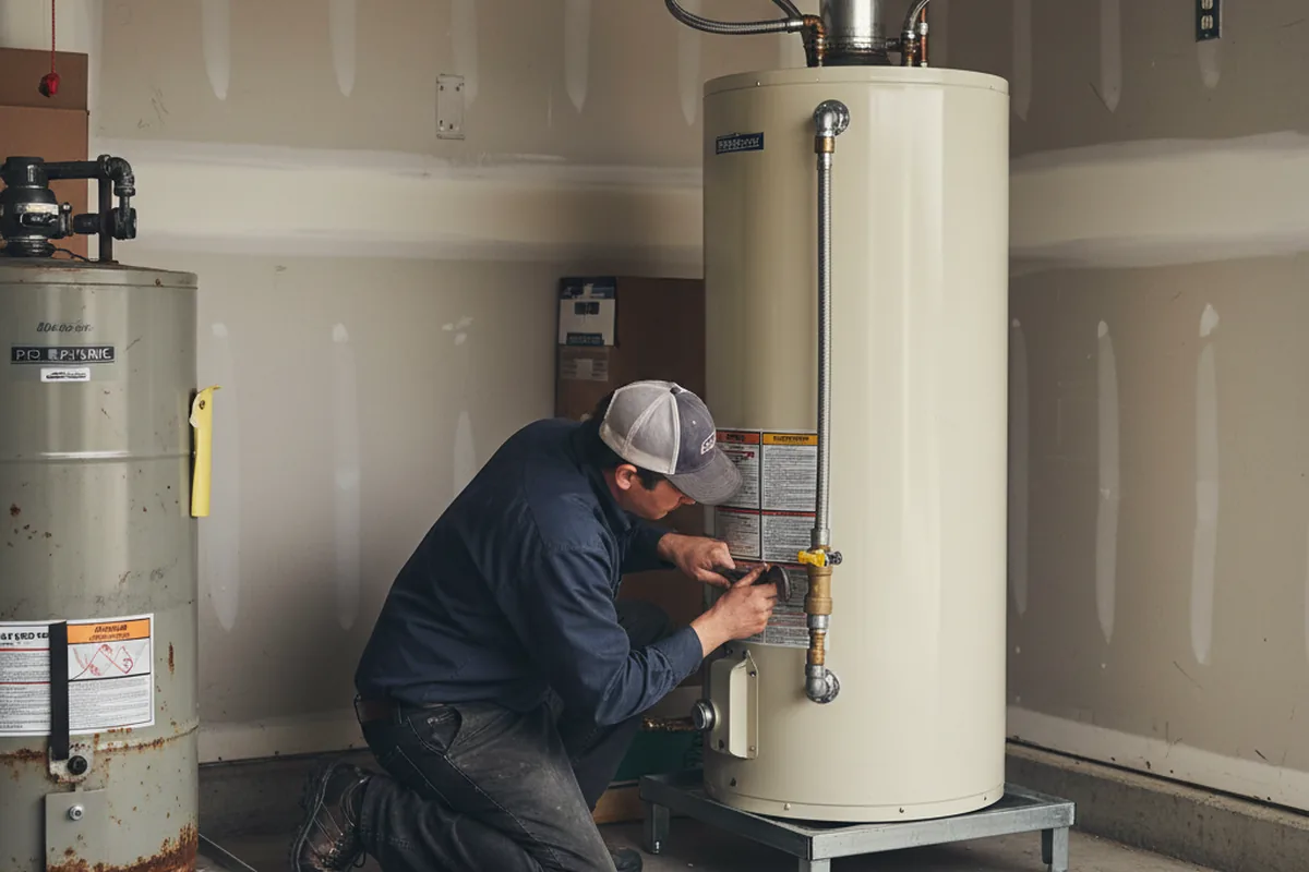 Water heater and shutoff valve replacement in Lovelady